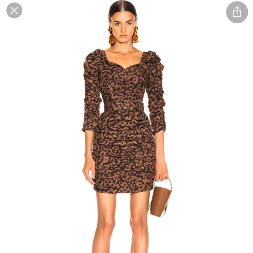 Nicholas ruched mini dress